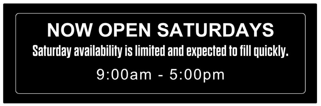 open saturdays